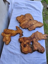 3 pièces de dalle de bois