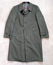 Vintage Weyrer Tyroler Loden Wool Coat Mens Size 50 Made in Austria Trench Green