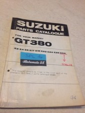 Suzuki Parts list GT380 GT 380 380GT catalogue liste pièce détachée par pays