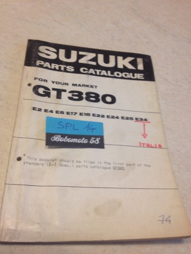 Suzuki parts list gt380 380 - list,