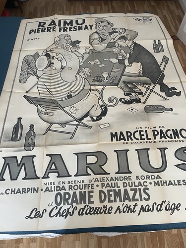 Affiche ancienne marius - marius,