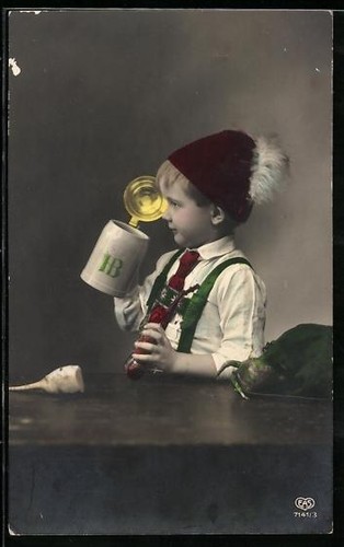 Carte postale petit - carte, garçon