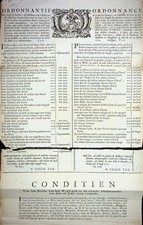 ✒ BRUXELLES 1674 placard -