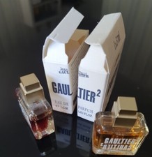  miniature Parfum GAULTIER 2 Boîtes Emantées 2 Miniatures × 3 Ml Vintage 