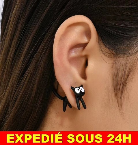Boucles oreilles chat - boucles,