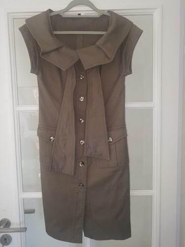 Robe escada femme vert olive - robe,