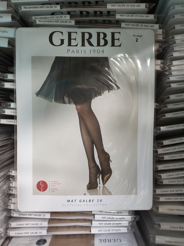Collant gerbe mat galbe - gerbe,