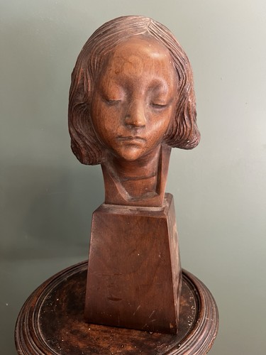 Sculpture tête jeune - jeune, fille