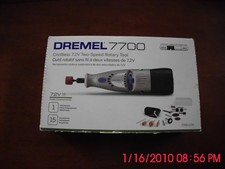 Dremel 7700 Cordless 7.2V 2-Speed Rotary Tool Model# 7700-1/15pcs. New Open Box