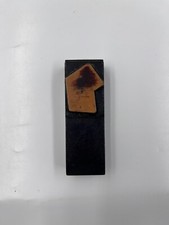 Bloc d'imprimantes LETTERPRESS original lettre hébraïque "י" métal sur bois, ...