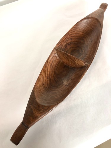 Plateau pirogue bois - plateau,