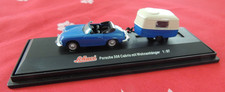 SCHUCO HO PORSCHE 356 Cabriolet et sa Caravane 1/87