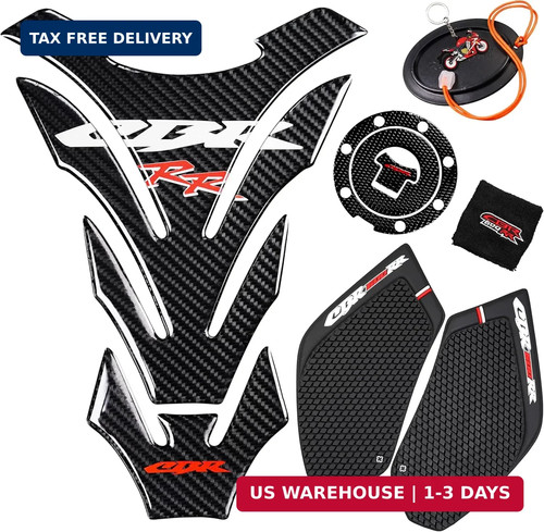Carbon look tank pad - carbon, side