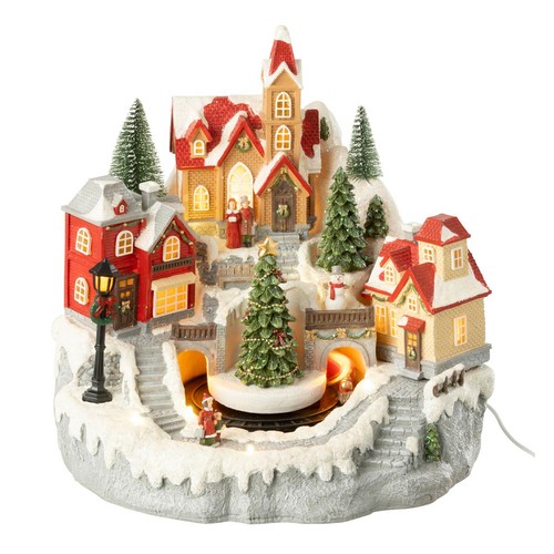 Village noël train 28cm - de,