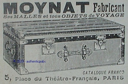 Advertisement moynat trunk and - advertisement,