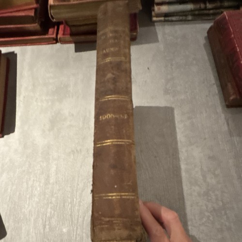 Livre ancien relié dos - livre,