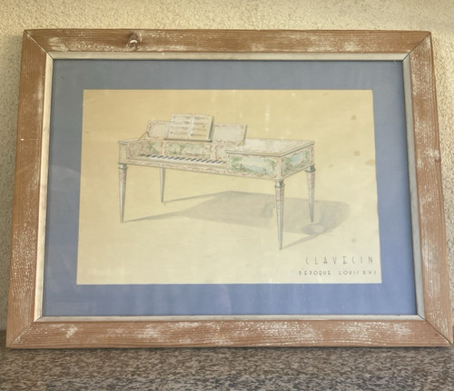 Dessin clavecin - de,