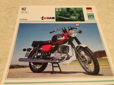 Carte moto MZ IFA 250 TS / 1