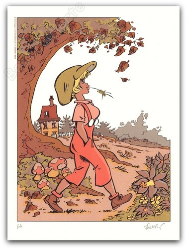 Affiche sérigraphie walthéry - affiche,