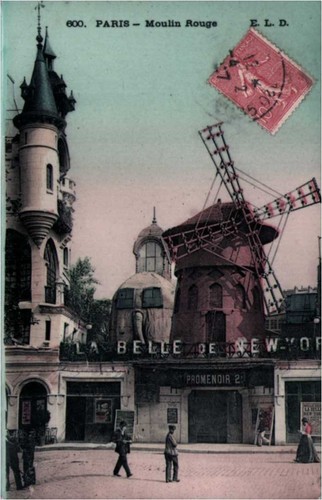 Cpa paris moulin rouge - 75,