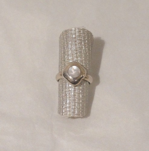 Bague argent 925 - bague, nacre
