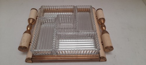 Plateau miroir art déco 1930 - plateau,