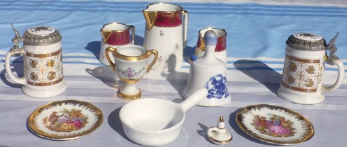 Lot miniatures porcelaine - miniatures,