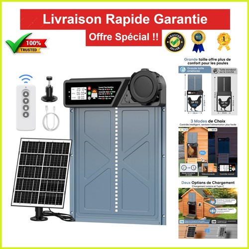 Porte poulailler automatique - porte,
