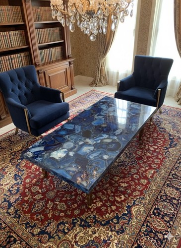Table basse luxe pierres - basse, de