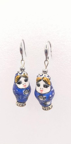 Boucles oreilles porcelaine - boucles,
