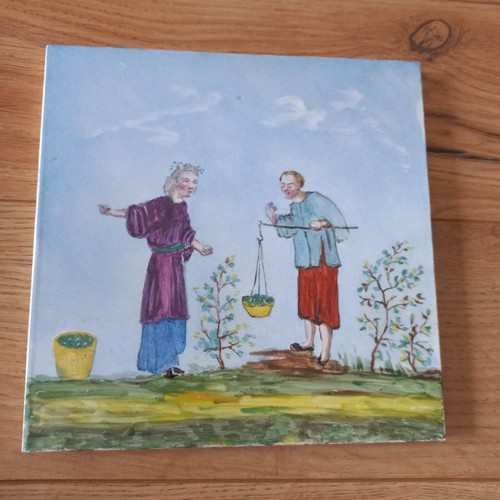 Carreau faience creil - faience,