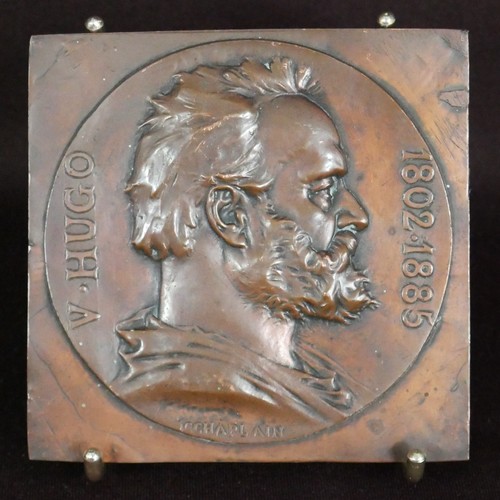 Plaque cuivre commémorant - en,