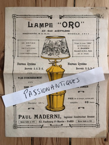 Dépliant original lampe - dépliant,