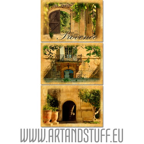 Provence tableau triptyque en - provence,,