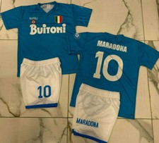 Maillot et Cuissard Fan De Maradona Buitoni Football Scudetto + Porte-Clés