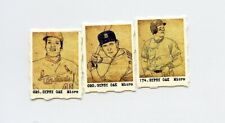 #2200217 BOB GIBSON ALAN TRAMMELL GEORGE BRETT Micro Gumball Card Lot