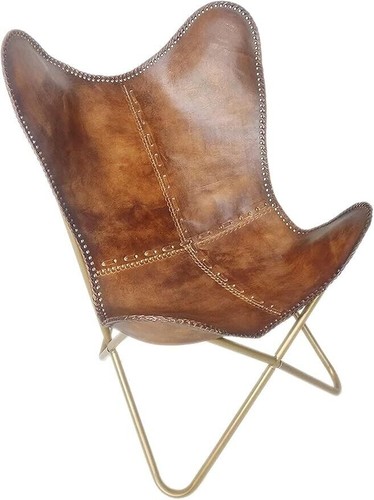 Ancien fauteuil relax cuir - fauteuil, en