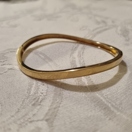 Bracelet jonc plaqué jaune - jonc,