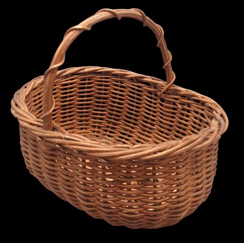Jouet ancien panier poupée - ancien,