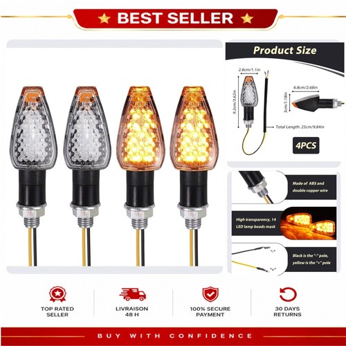 Clignotants moto led ambre - led,