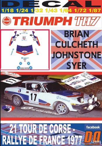 Decal triumph tr7 - decal,