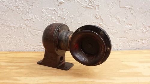 Old klaxon signal horn - old,