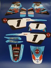  Graphic Kit Deco intégral moto cross YAMAHA PW 50 PW50 Spiderman Spider man