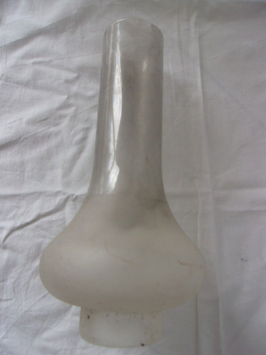 Verre lampe pétrole - verre,