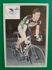 CYCLISME carte cycliste DIRK DE WOLF équipe GATORADE Chateau d'ax 1992