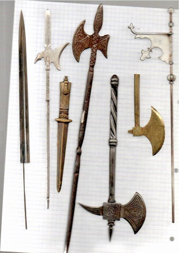 Lot armes miniature lourd - lot,