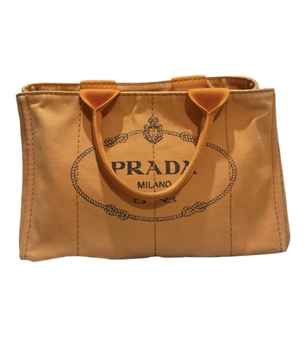 Prada papaya canapé tote - papaya,