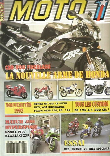Moto 101 honda - n°101,