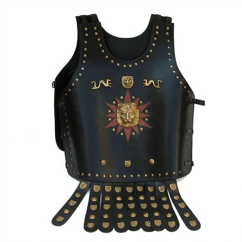 Veste armure cuir grec - veste,