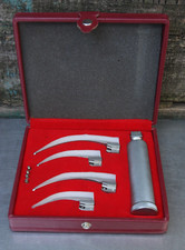Zulco Stainless Steel Lighted Larangoscope Set in Box Sizes 1-4